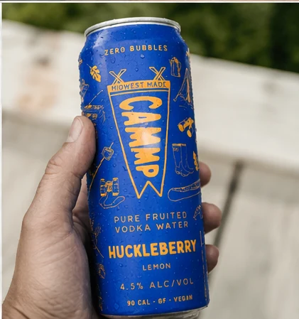 CAMMP Huckleberry can lifestyle advertising image