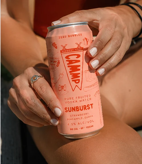 CAMMP Sunburst can lifestyle advertising image