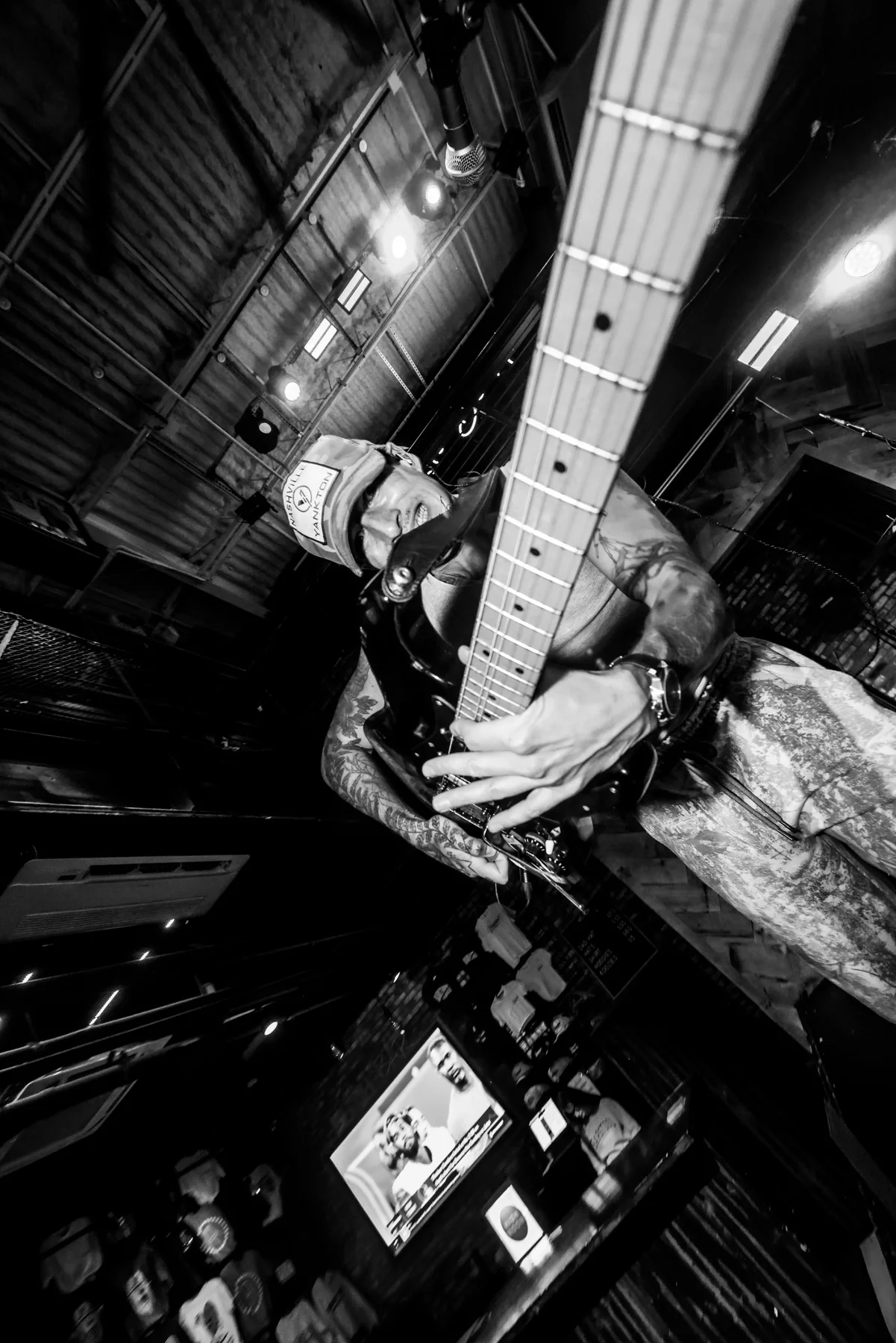 Guitarist performing at Barstool Nashville