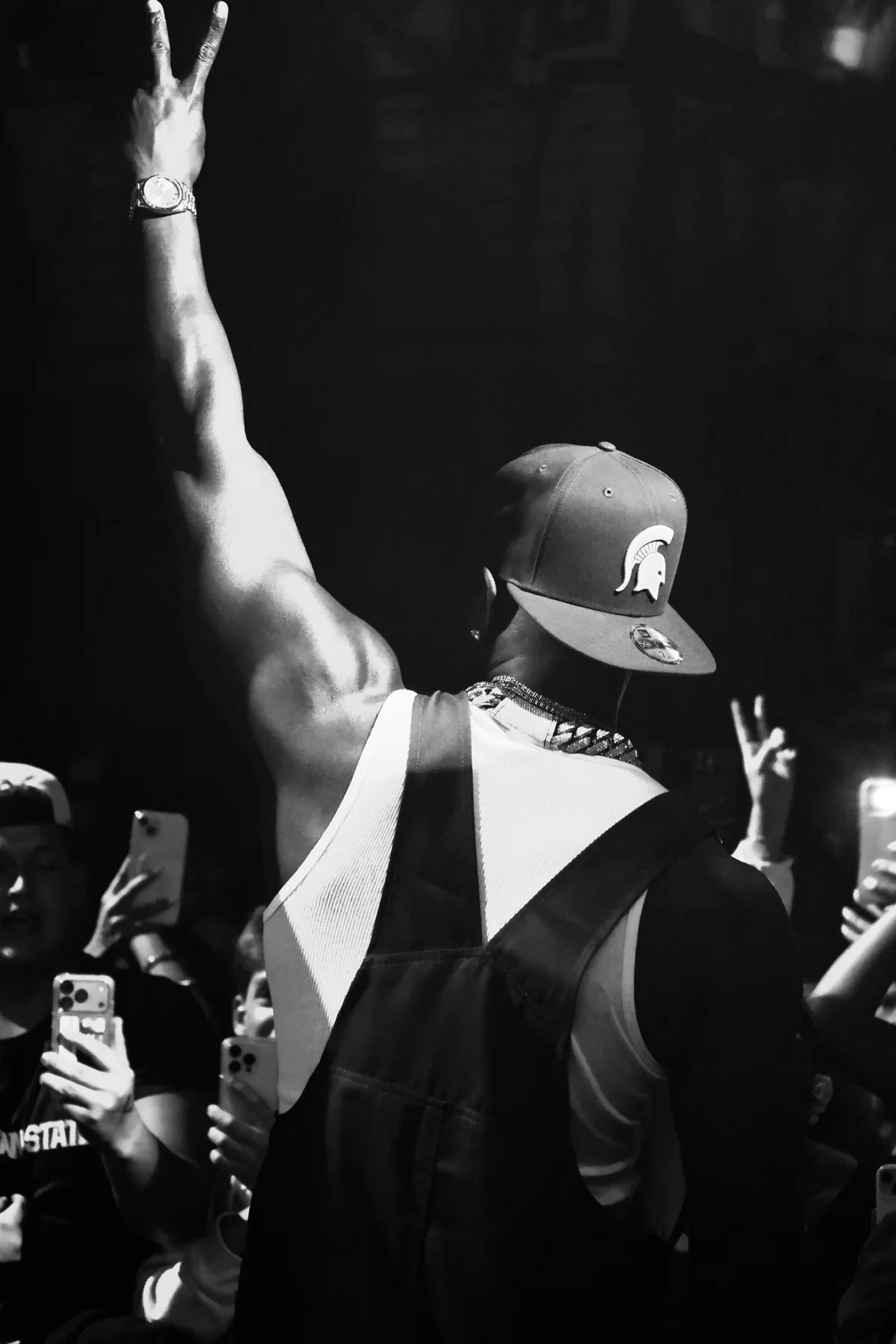 Live performer facing the crowd at Barstool Nashville