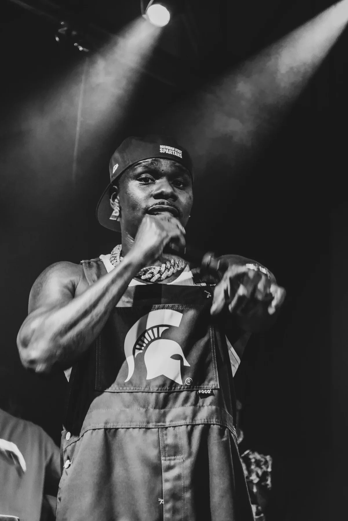 DaBaby performing in concert