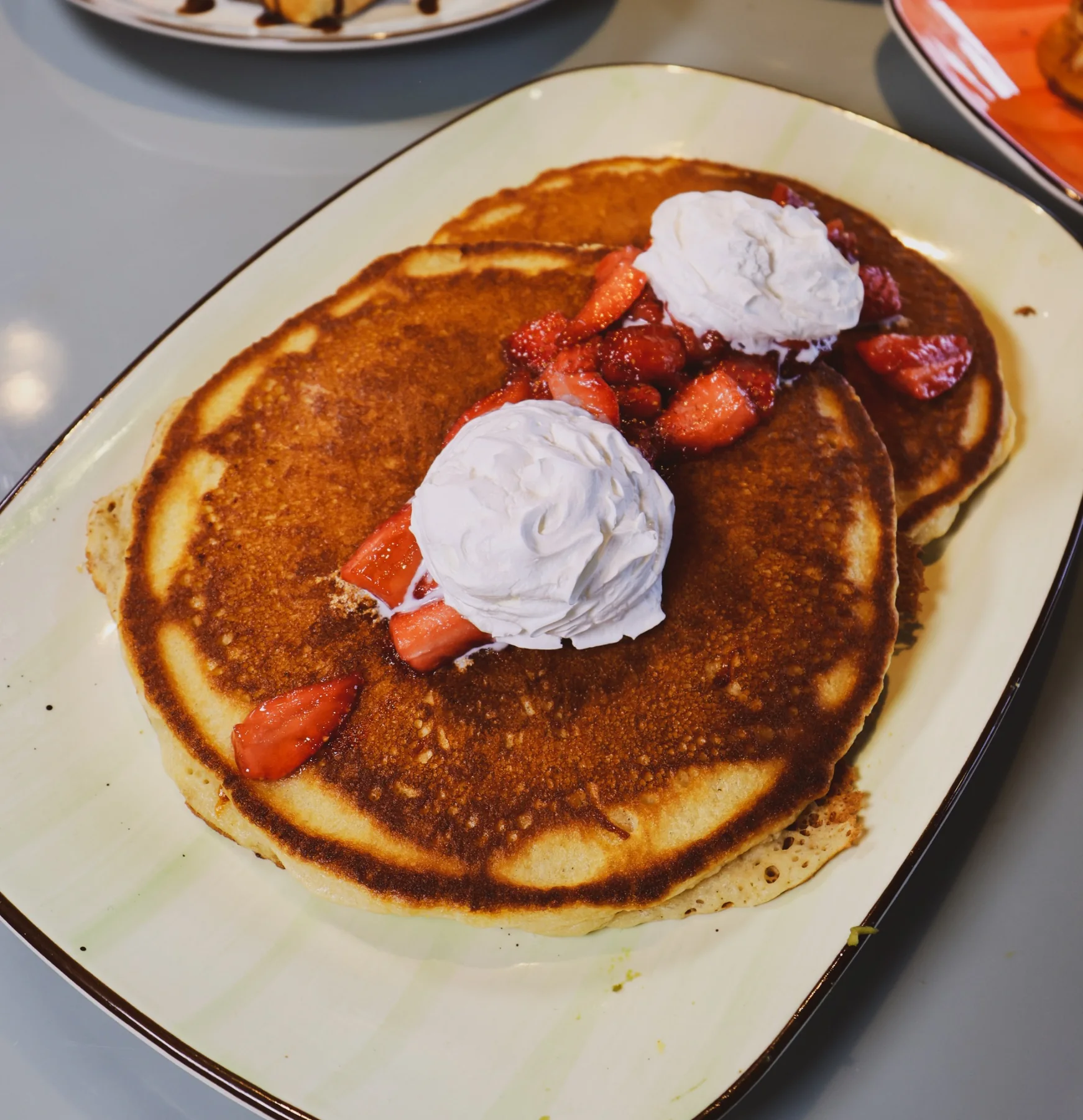 Pancake menu photography for The Morning Post