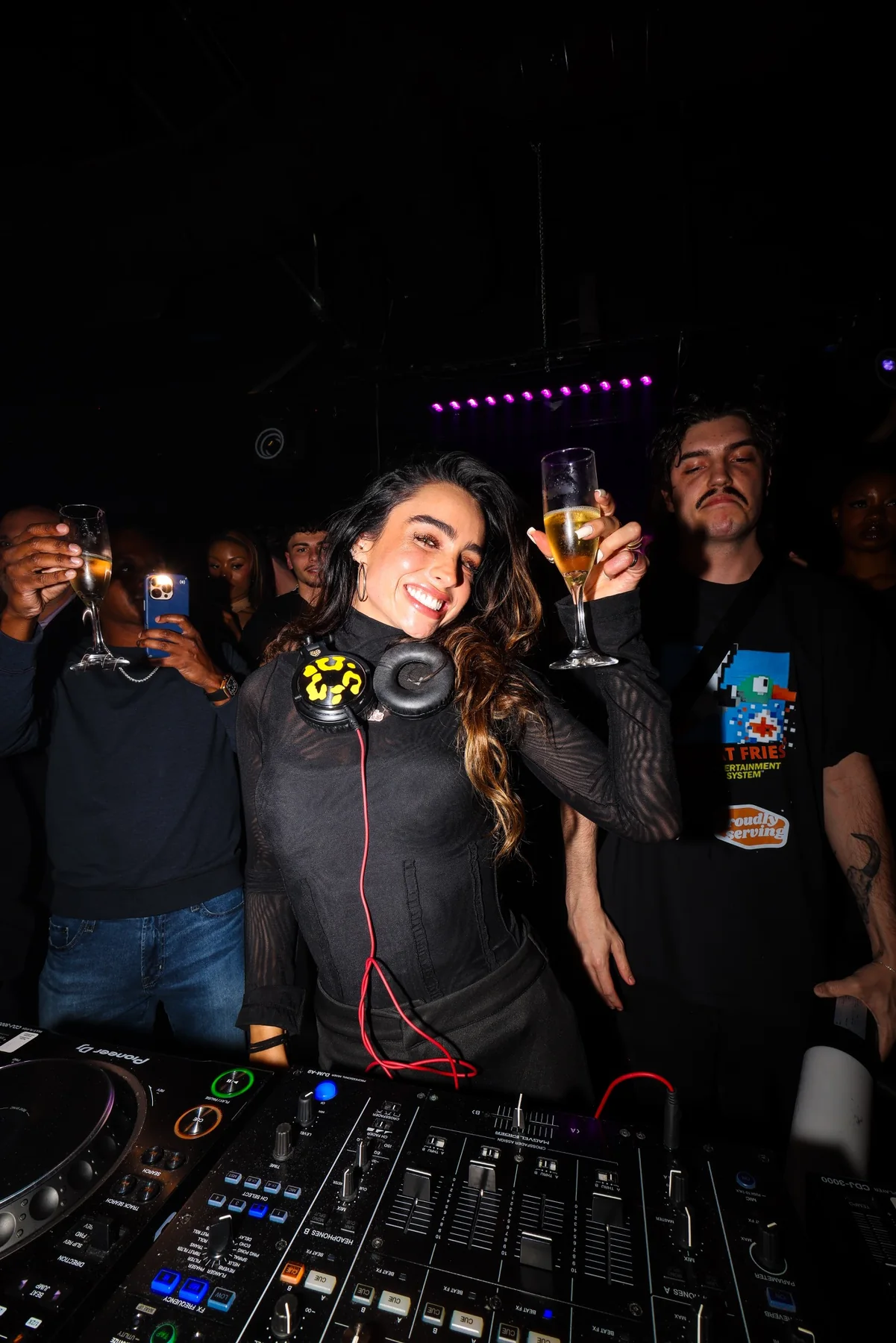 Sommer Ray celebrating with the crowd
