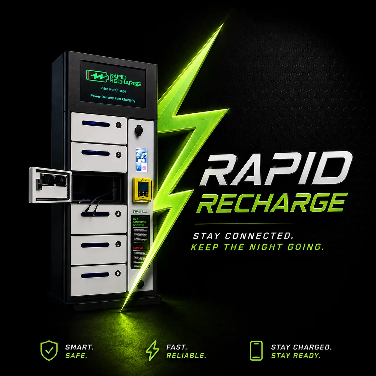 Rapid Recharge product campaign creative